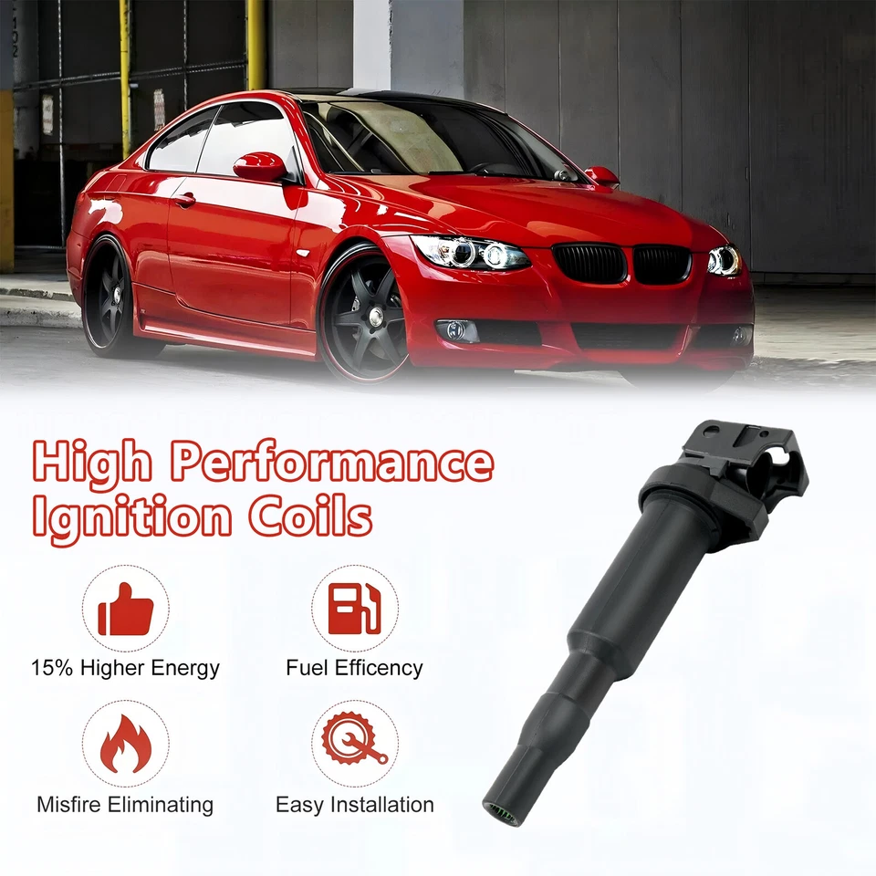 4X high quality Ignition Coil+Spark Plug For BMW 228i 320i 328i 528i 535i UF592 Foto 2 de 4
