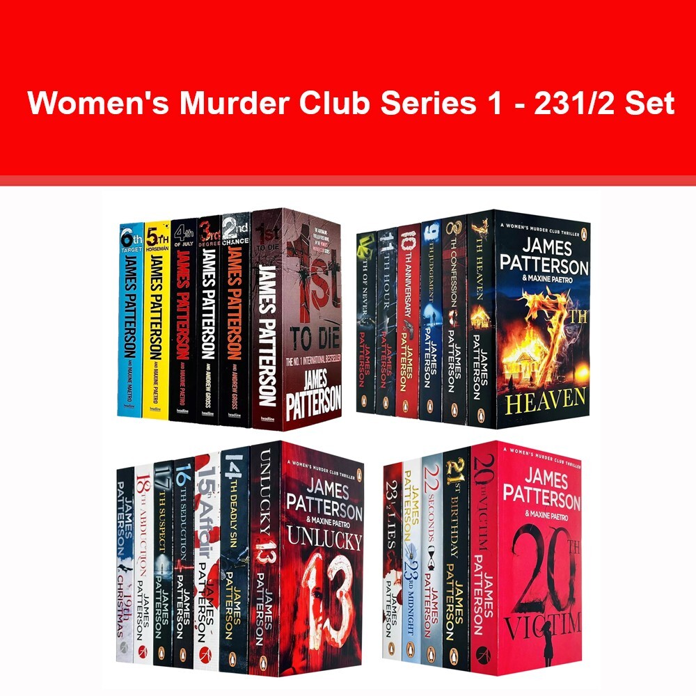 Women's Murder Club Series 1 - 23 1/2 Collection 24 Books Set by James Patterson