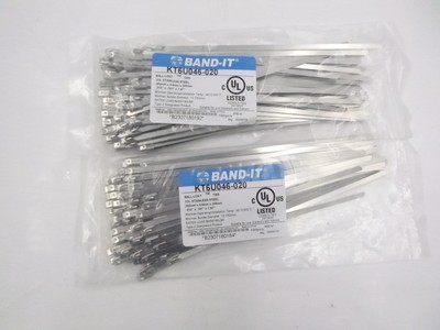200 Pack Band-It Ball-Lok Ties KT6U046-020 316SS .010''x .181''x 7.87''
