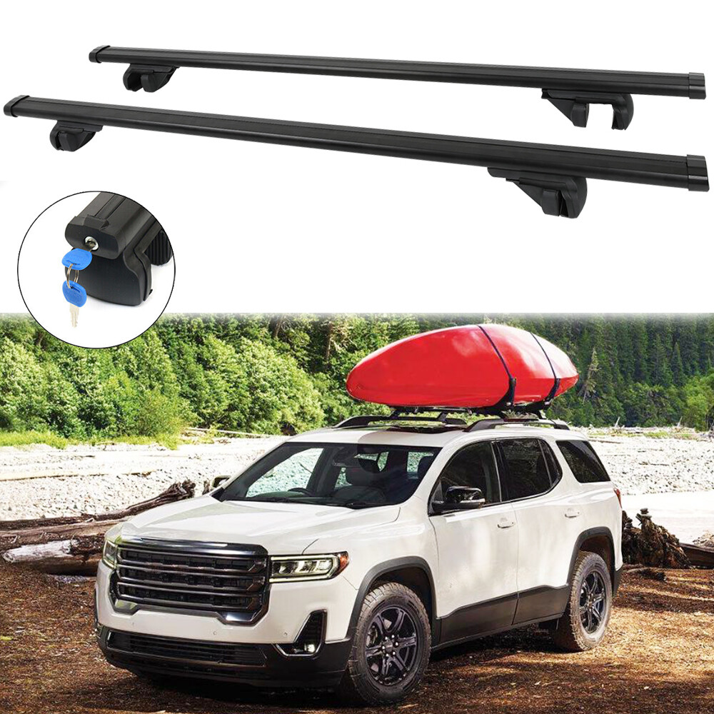 53" Black Rooftop Rack Cross Bar Luggage Cargo Carrier For GMC Acadia 20072023 eBay