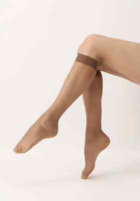 10 Pack Oroblu Suntime Invisible & Bronzing Knee-highs ultra-transparent