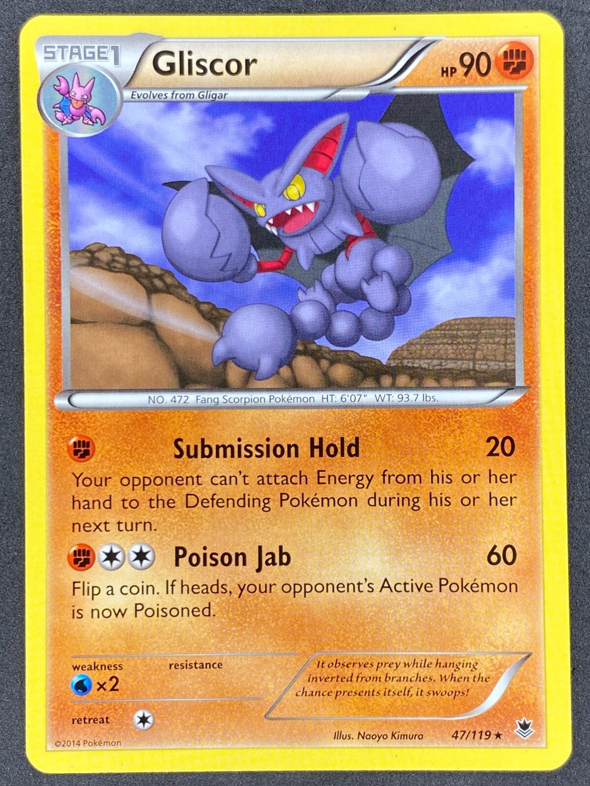 Pokémon Gliscor 47/119 PHF Phantom Forces NM