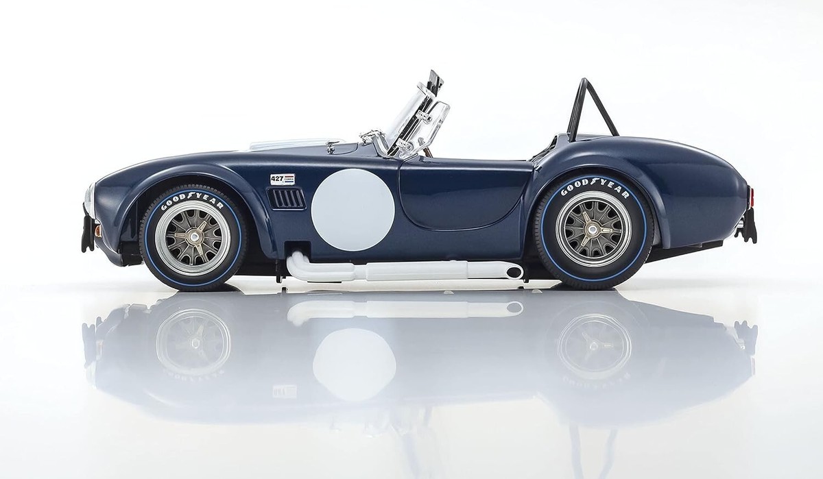 Finished Product Kyosho 1/18 Shelby Cobra 427 S/C Dark Blue