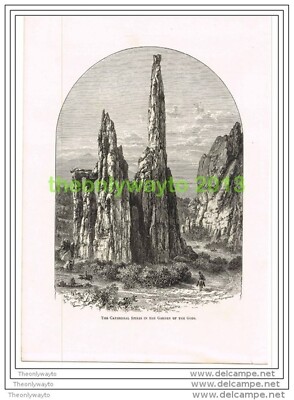 CATHEDRAL TURES IN THE GARDEN OF GODS, COLORADO, USA, BUCHILLUSTRATION 1891