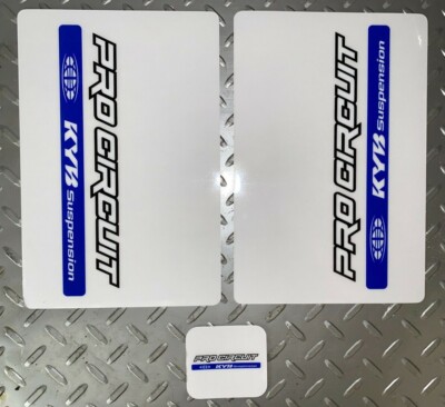 Pro Circuit Fork Decals KYB Fork Shock Wraps Stickers BLUE YZ 125