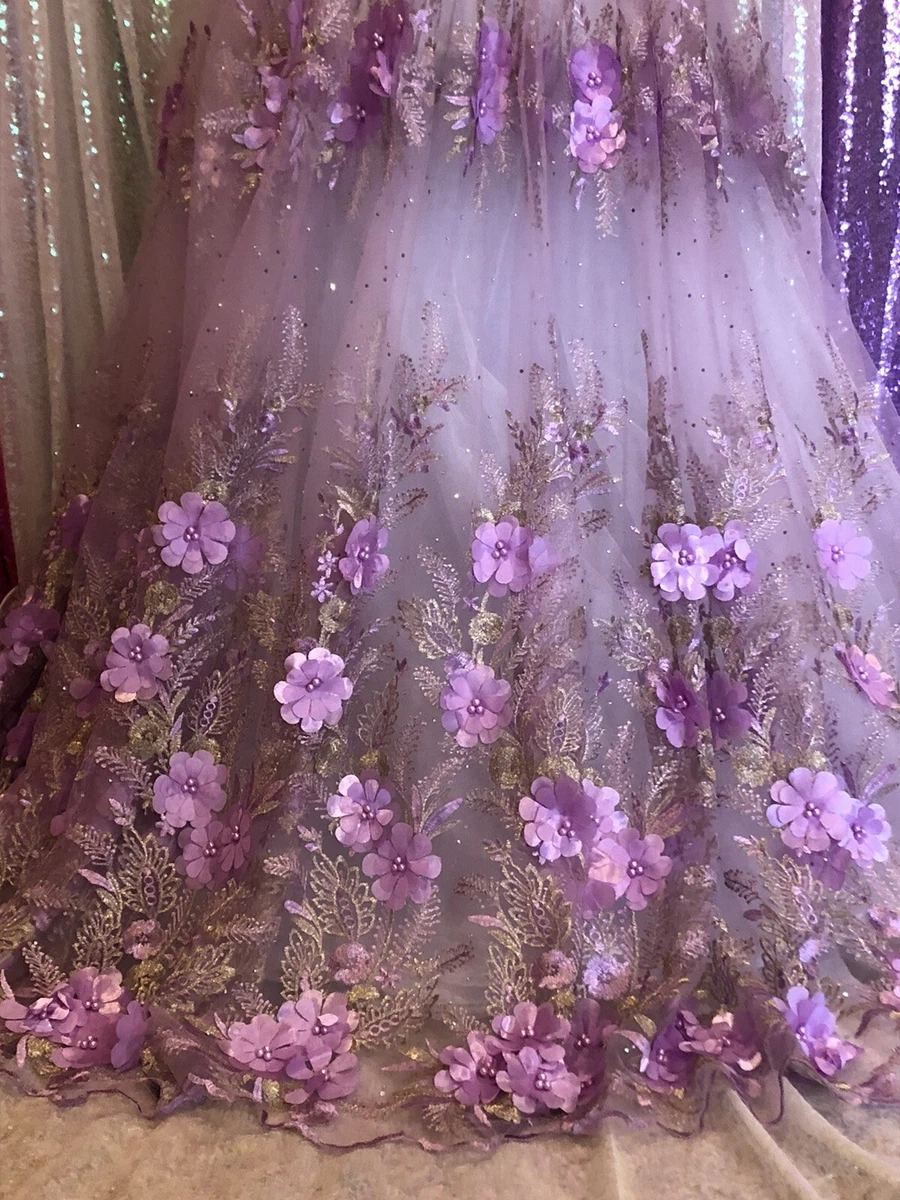 Lace on sale fabric purple