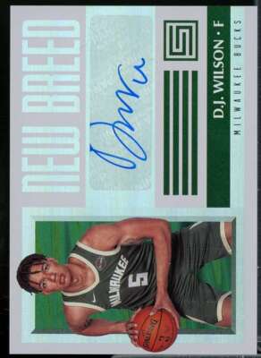 D.J. Wilson Rookie Card 2017-18 Panini Status New Breed Autographs #13 