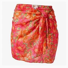 Beach Riot Melanie Sarong in Miami Peony Plus Size NWT