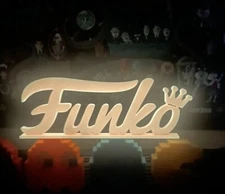 Funko Pop Shelf Display With Crown Glow In The Dark Orange GiTD Sign 3D Printed