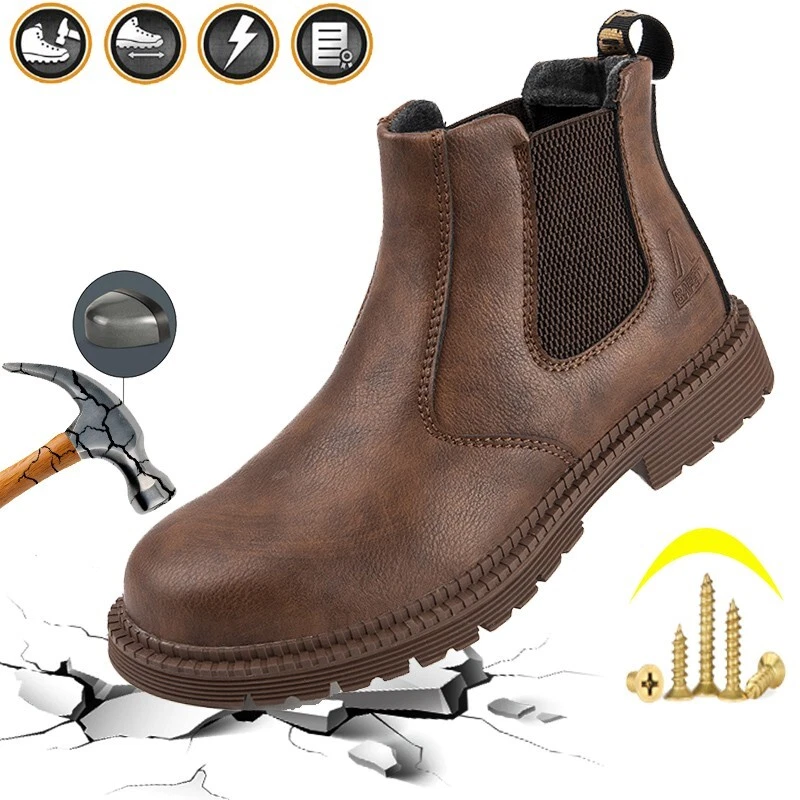 Men's Anti-collision Safety Shoes work life waterproof shoes anti piercing shoes