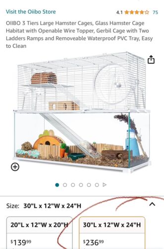 Oiibo 3 Tier Hamster Cage