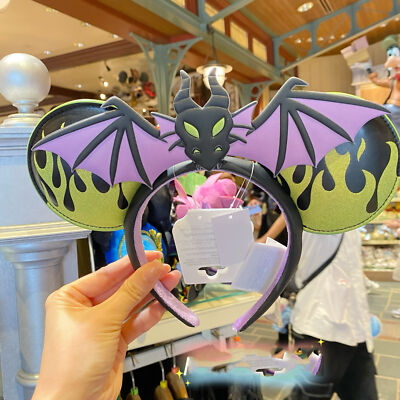 Disney Parks Maleficent as Dragon Ear Headband for Sleeping Beauty D23 Maleficent Dragon Fan Event OS Ears Disney Parks  main image 3