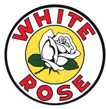 White Rose Gasoline Oil Gas Pump Gas Station Racing Sticker Decal R8308