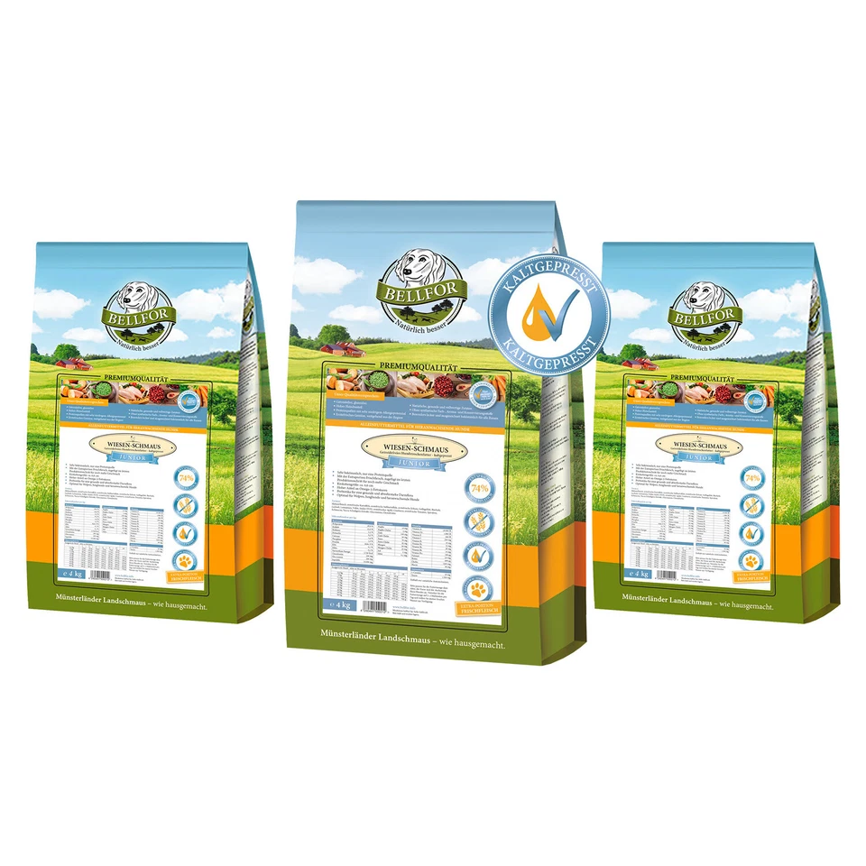 Bellfor Hundefutter Trocken Getreidefrei Welpenfutter Junior Hunde mit Huhn 30kg - Bild 3 von 3