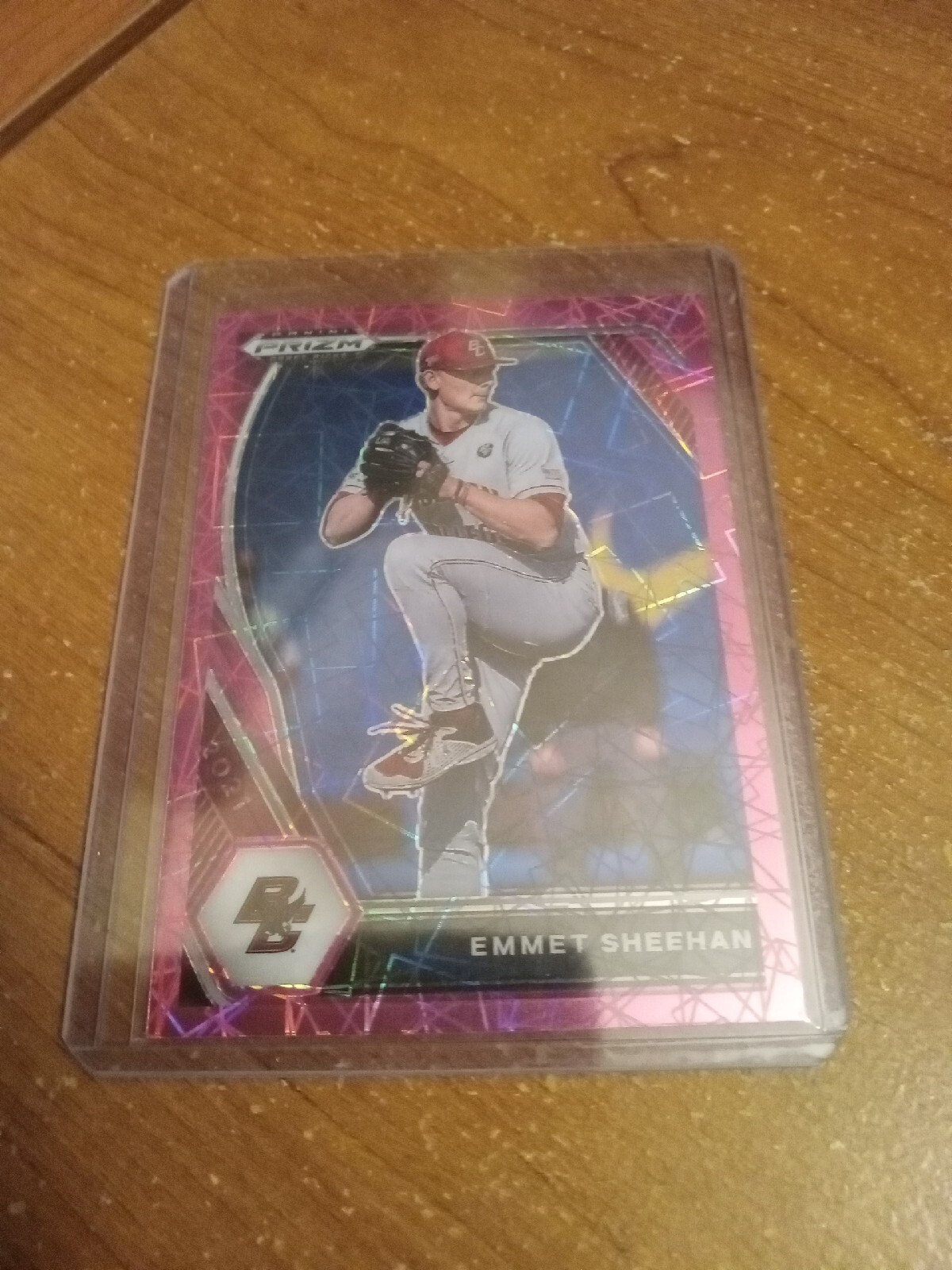 Emmet Sheehan 2021 Panini Prizm Draft Picks Pink Velocity Prizm Pre-RC #PDP192