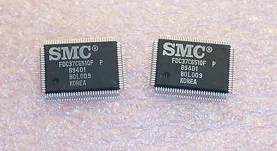 QTY (5)  FDC37C651QF P SMC QFP-100 SUPER I/O FLOPPY DISK CONTROLLER NOS