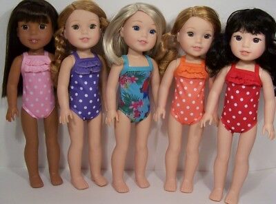 14inch Fashion Girl Doll Clothes Swimsuit Swimwear for Wellie Wishers Doll