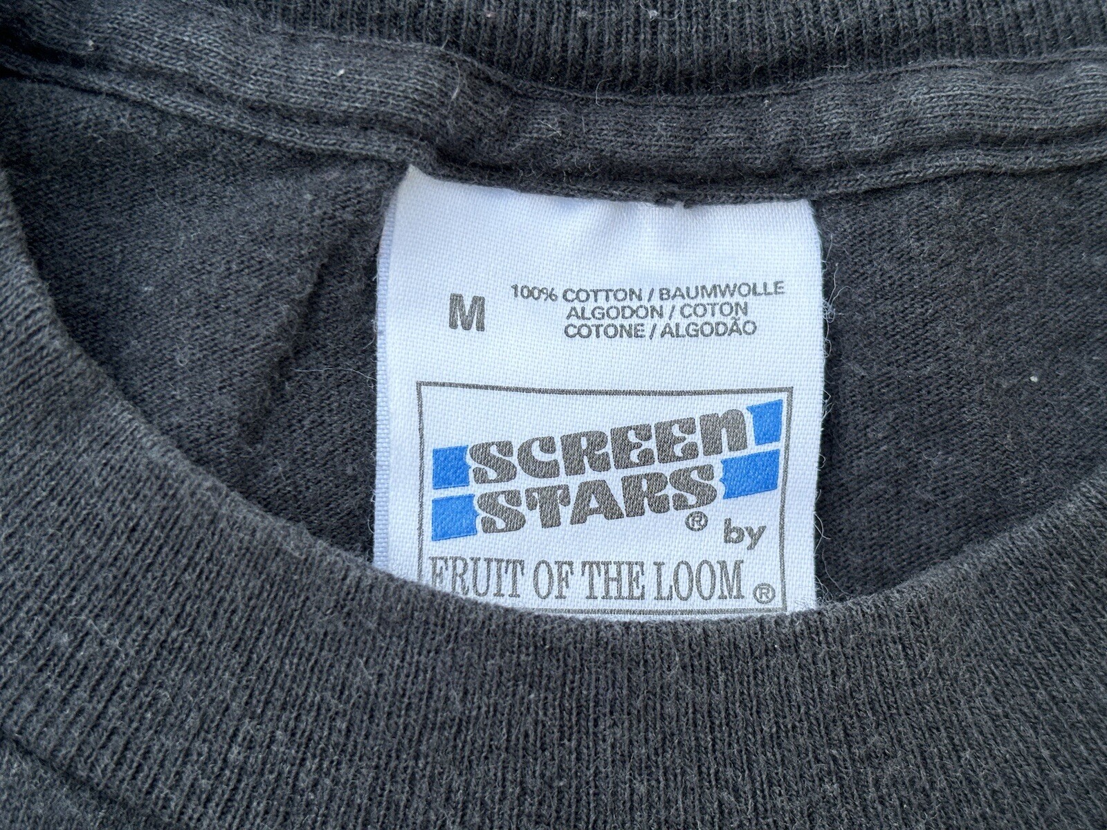 Vintage Mark Raven Amsterdam Art Shirt M Black 90s Classic Artwork