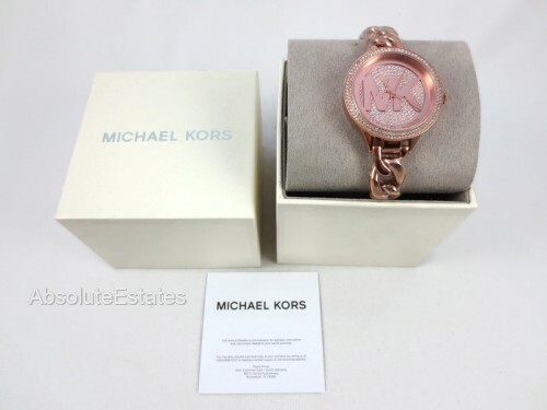 MICHAEL KORS Slim Runway ローズゴールド×ピンク Slim Runway Rose Gold-Tone and Leather Watch | Michael Kors [US]