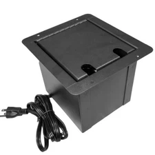Pass Through Stage Recessed Floor Pocket Box XLR HDMI USB AC CAT 5 6 Ethernet