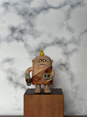 UNBOX X 13ART Primitive Man Collectible Rare Brown Vinyl Sofubi Toy In Stock