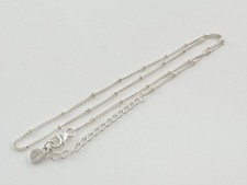 Silpada Sterling Silver Dotted Adjustable Chain Necklace 2.7g 18 Inch Max Length