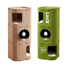 3 Storey Cat Bed Cave Cat House Scratch Resistant Easy to Assembly Outside