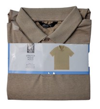 Member's Mark Men's Short Sleeve Stretch Pique Polo 2XL .khaki