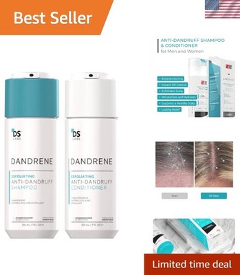 DS Labs Dandrene Dandruff Shampoo & Conditioner Kit, 205mL- for Itchy, Flaky ...