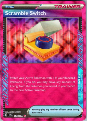 #ad Scramble Switch 186 Surging Sparks SSP 191 ACE SPEC Rare Pokemon Holo NM M $1.99