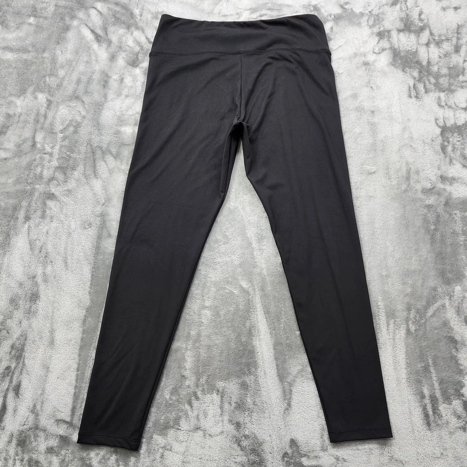 Leggings Felina para mujer 2X negros de gamuza atléticos tiro medio entrenamiento al tobillo Foto 2 de 4