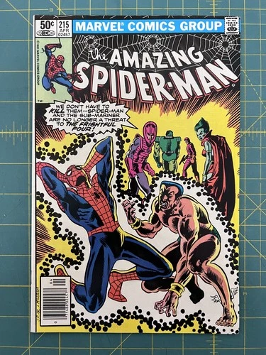 AMAZING SPIDER-MAN #215 - VF 8.0 - 1981 / FRIGHTFUL FOUR / SUB-MARINER