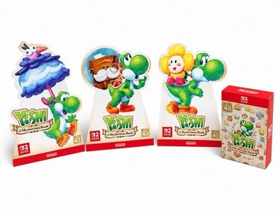 SET Nintendo Switch Yoshi and the Mysterious Book Aufsteller Reklame