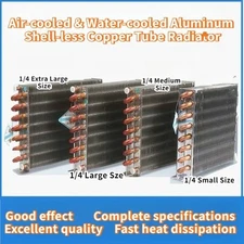 Freezer Condenser Air-cooled &Water-cooled Aluminum Fin-fan Copper Tube Radiator