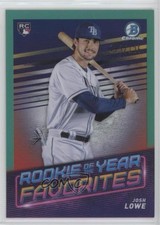 2022 Bowman Rookie of the Year Favorites Aqua Refractor 123/125 Josh Lowe 1u6