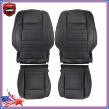 4pcs Front Bottomback Leather Seat Covers For 2010-2014 Ford Mustang Gt Deluxe 4pcs Front Bottomback Leather Seat Covers For 2010-2014 Ford Mustang Gt Deluxe