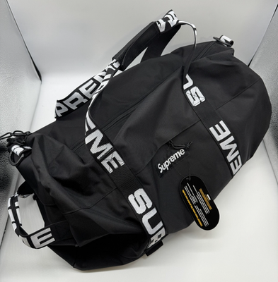 NEW Supreme Duffle Bag Black (SS18) Large | eBay