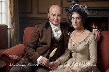 Enduring Union: LOUISA ADAMS and JOHN QUINCY ADAMS Postcard - Adams Life Mask