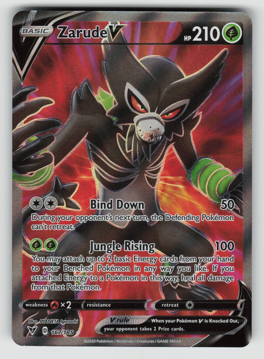 Zarude V 167/185 Swsh04: Vivid Voltage for sale