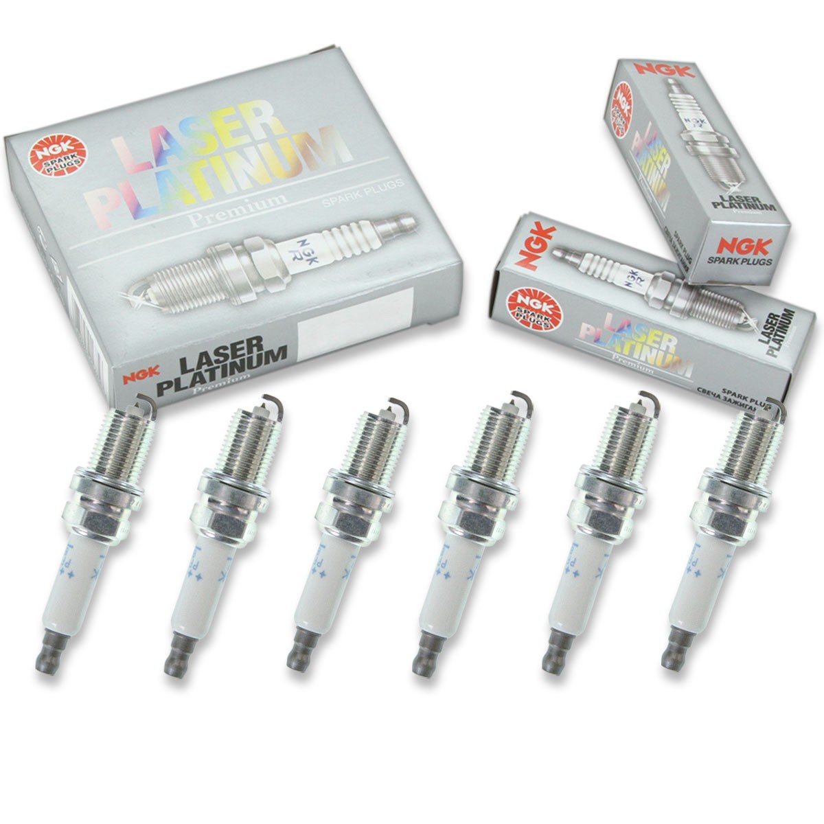 6 pcs NGK Laser Platinum Spark Plugs for 2014-2017 Audi SQ5 3.0L V6 - Engine nf