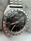 Vintage Men's Seiko Automatic 6117-8009 Navigator Silver Tone Date Watch WORKS