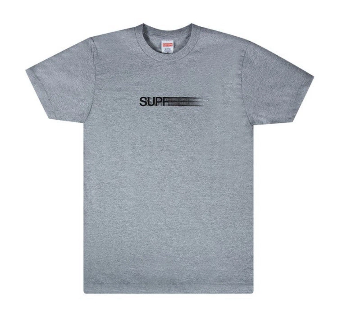 Tee shirt manches courtes homme Supreme Motion Logo « gris bruyère » taille XL authentique