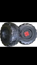 Set Of 2 Replacement Rear Wheels for Peg Perego John Deere Gator XUV Ride On