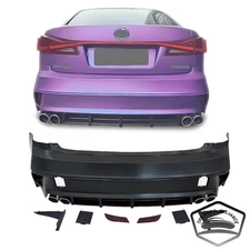 For 2006-2012 Lexus IS250 IS350 Rear Bumper Kit Conversion to 21+ F-Sport Set