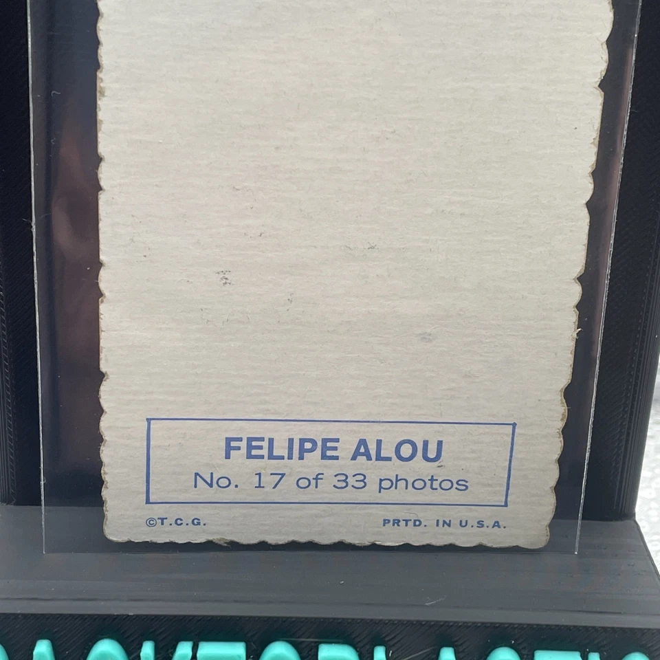 1969 Topps Deckle Edge Felipe Alou #17 Atlanta Braves Ex+ B2 - Imagem 4 de 4