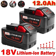 2P 12.0Ah For Milwaukee for M18 18V Tool Extended Capacity Battery 48-11-1860 US