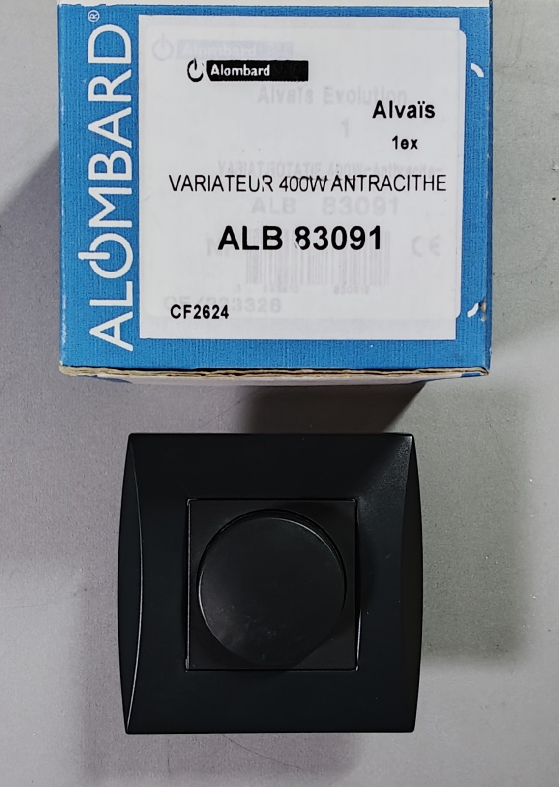 Variateur Schneider Alvais interrupteur variateur rotatif 400W anthracite
