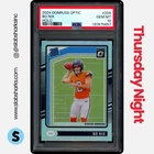 2024 PANINI DONRUSS OPTIC #209 BO NIX HOLO RATED ROOKIE RC PSA 10