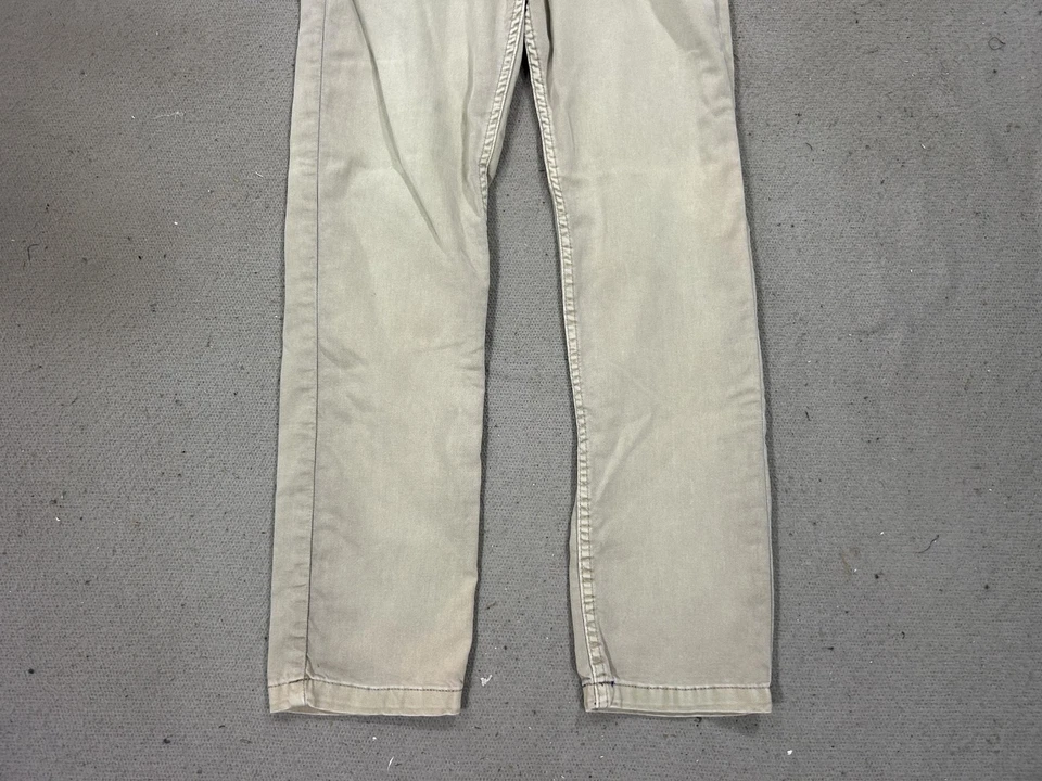 Pantalones de mezclilla elásticos Mugsy para hombre 32x32 caqui Bucks cinco bolsillos cómodos informales Foto 3 de 4