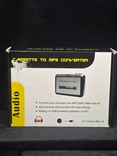 Cassette Mate USB Tape to MP3 Converter Auto Reverse Capture to PC New open box